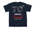Gagne Family 70th Clambake, a Navy Youth Unisex Tee (back-view)