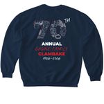 Gagne Family 70th Clambake, a Navy Softstyle Crewneck Sweatshirt (back-view)