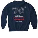 Gagne Family 70th Clambake, a Navy Gildan Softstyle Pullover Hoodie (back-view)