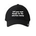 mom hat, a Black Printed Nike Dri-FIT Legacy Performance Cap