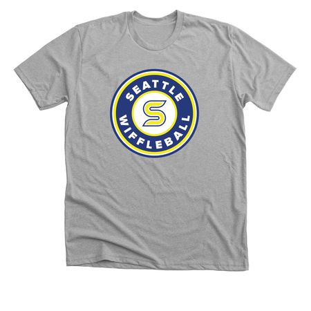 OG Seattle Wiffleball Logo, a Athletic Heather Premium Unisex Tee