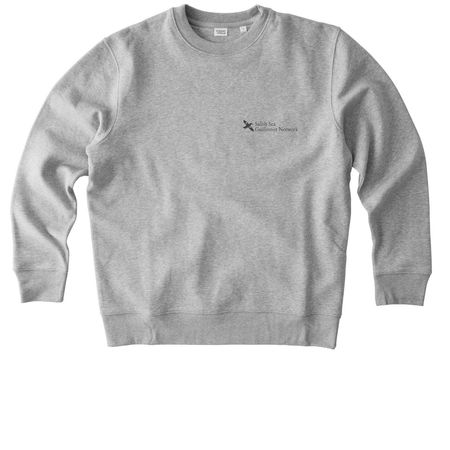 Shhhh...I'm birding., a Heather Grey Stanley/Stella Unisex Changer 2.0 Crewneck Sweatshirt