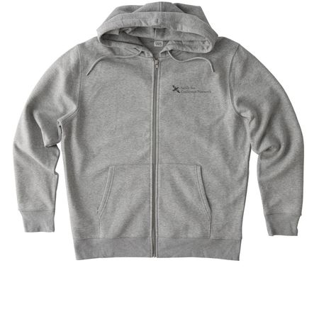 Shhhh...I'm birding., a Heather Grey Stanley/Stella Unisex Cultivator 2.0 Zip Up Pullover Hoodie