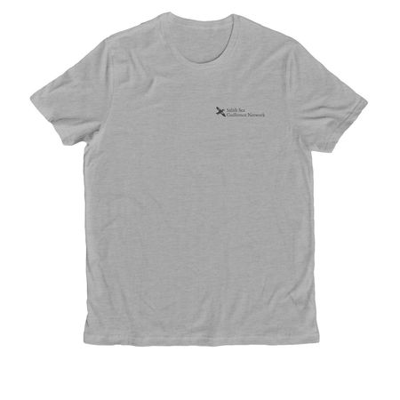 Shhhh...I'm birding., a Granite Grey Heather Allmade Organic Cotton Unisex Tee