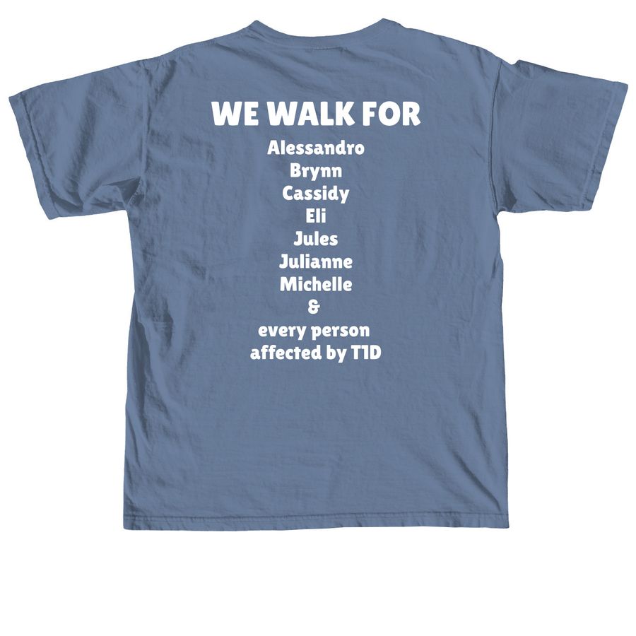 Medical Affairs Birds of Affirmation, a Blue Jean Comfort Colors Unisex Tee (back-view)