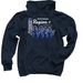 Region One Love, a Navy Pullover Hoodie