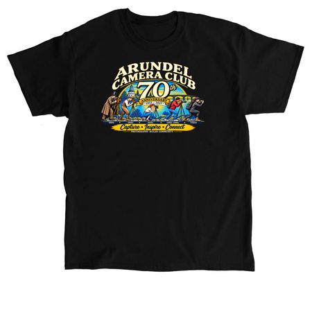 Arundel Camera Club Anniversary Evolution, a Black Classic Unisex Tee