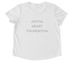 Silver Heart Tee, a Bright White Allmade Eco Triblend Women?s Scoop Neck Tee (back-view)