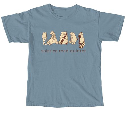 Solstice Animals Tee, a Ice Blue Comfort Colors Unisex Tee