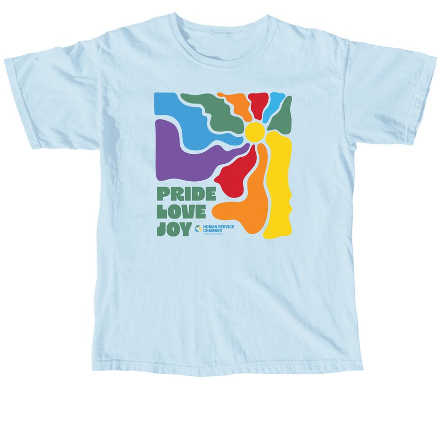 2026 PRIDE with HSC, a Chambray Comfort Colors Unisex Tee