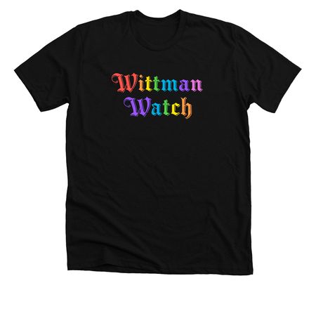 WW Rainbow shirts, a Solid Black Blend Premium Unisex Tee