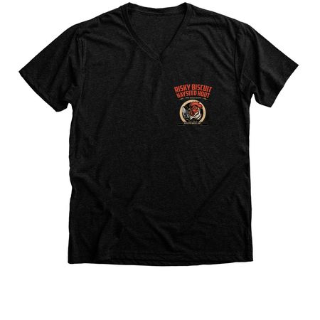 Hoot Rangewear, a Black Heather Premium V-Neck Tee