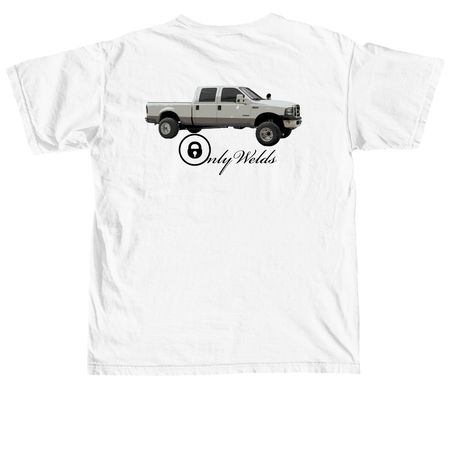 Onlywelds, a White Comfort Colors Unisex Tee (back-view)