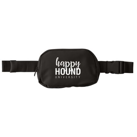 White Logo Hip Pack/Treat Pouch!, a Deep Black Matte Hip Pack