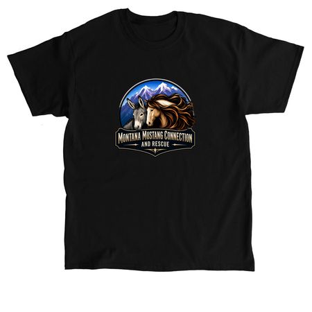 Montana Mustang Connection Apparel, a Black Classic Unisex Tee