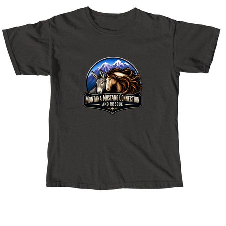 Montana Mustang Connection Apparel, a Pepper Comfort Colors Unisex Tee