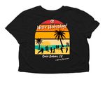 SB Westie Wednesdays - OG Black, a Black Women?s Flowy Cropped Tee (back-view)