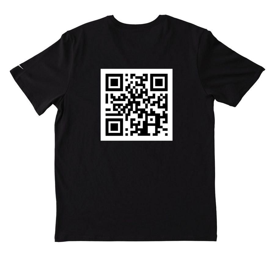 Pardon Family, a Black Nike Dri-FIT Jersey Blend Performance Tee (back-view)