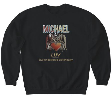 LUV MOTIVATIONAL QUOTE SERIES&nbsp;, a Black Softstyle Crewneck Sweatshirt