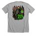 zombie apocalypse&nbsp;, a Athletic Heather Premium Unisex Tee (back-view)