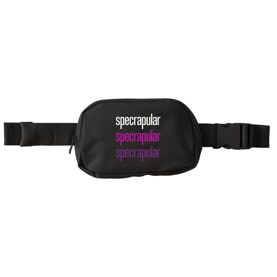 Specrapular on Your Hip, a Deep Black Matte Hip Pack
