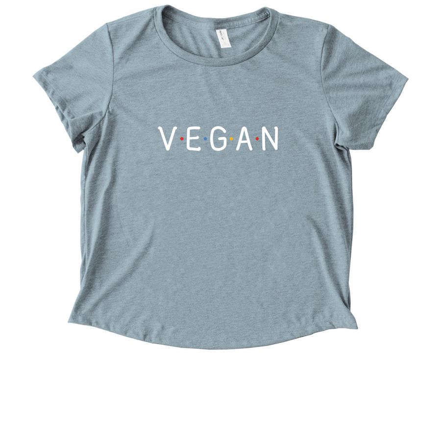 Vegan Friends Tees & Tanks, a I Like You Blue Allmade Eco Triblend Women?s Scoop Neck Tee