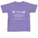 MDF Mission Shirt, a Violet Comfort Colors Unisex Tee (back-view)