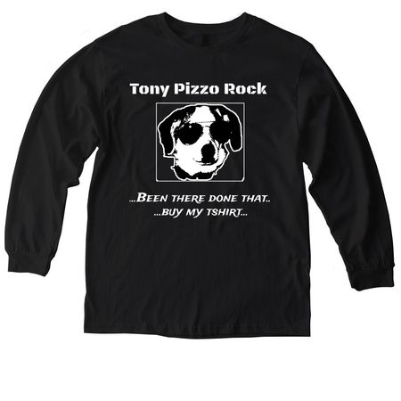 T.P.R. Been there done that buy my tshirt, a Black American Apparel Heavyweight Long Sleeve Cotton Tee