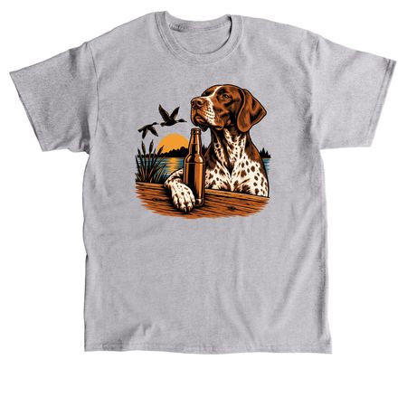 Beer & Dogs Valentine K9 Rescue Merch, a Sport Grey Classic Unisex Tee
