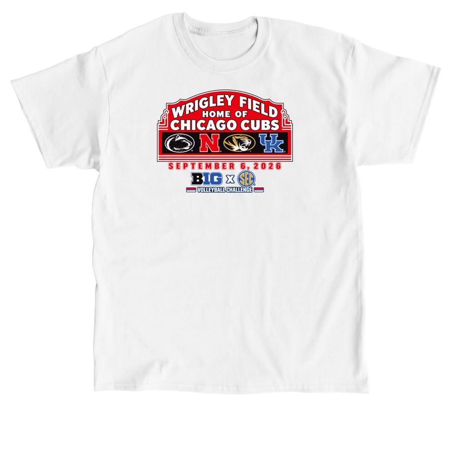 Official Big Ten SEC Volleyball Challenge Sep, a White Classic Unisex Tee