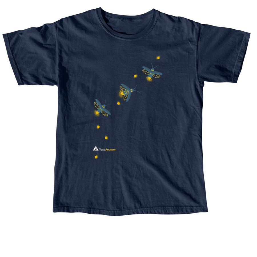 Go Wild for Fireflies, a True Navy Comfort Colors Unisex Tee