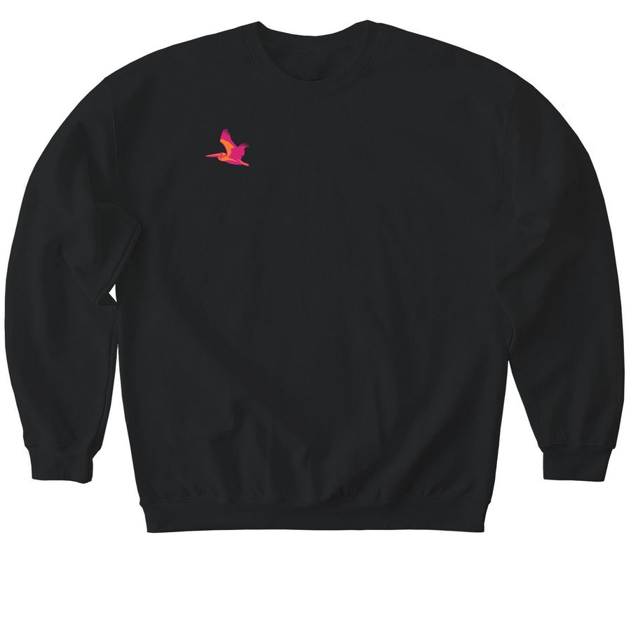 Strawbango Groovy Crewneck, a Black Softstyle Crewneck Sweatshirt