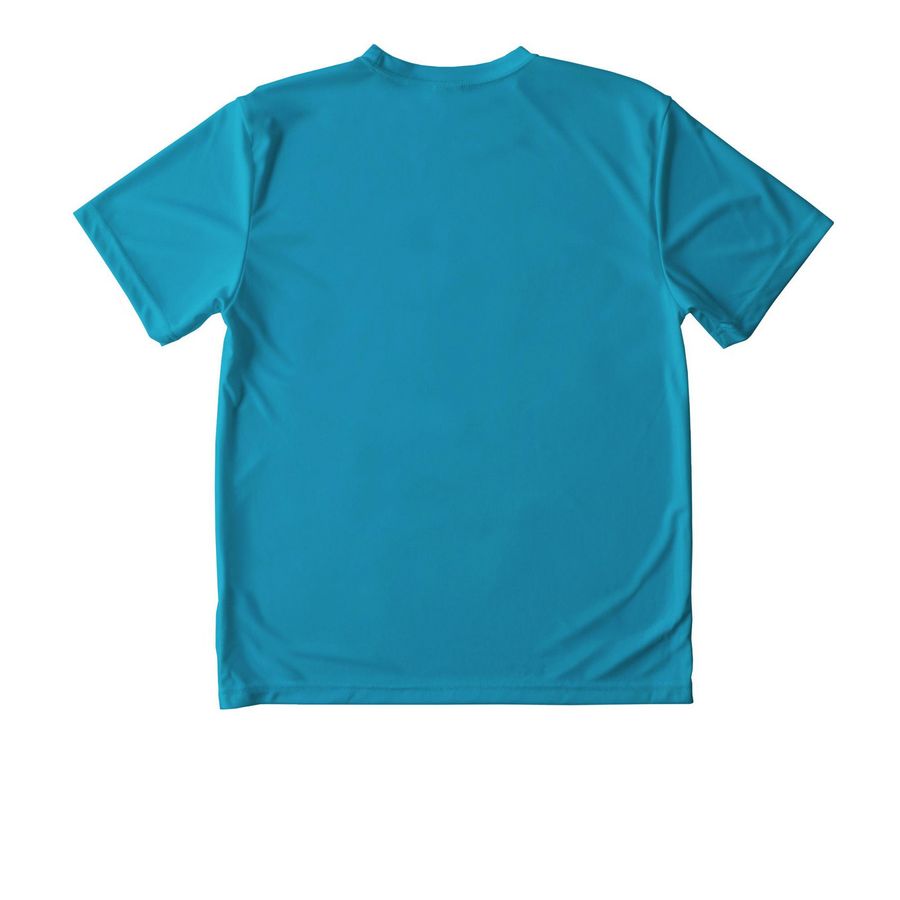 East Side SZN - Performance, a Atomic Blue Youth Performance Tee (back-view)
