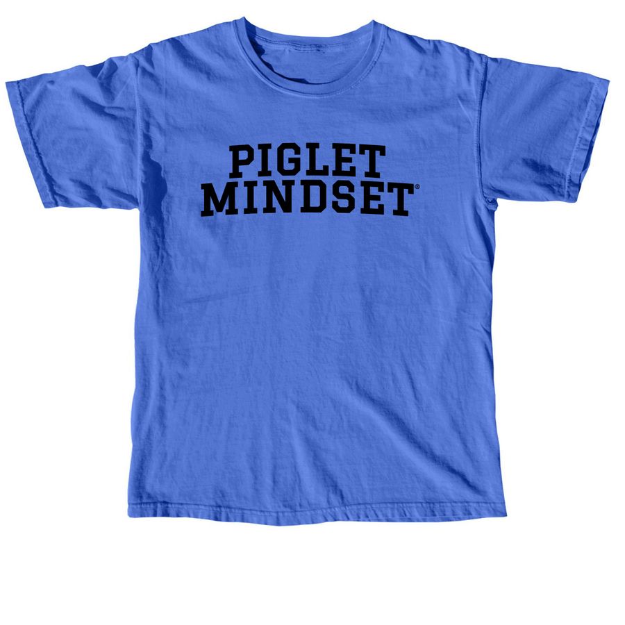 PIGLET MINDSET College T-Shirt Fundraiser, a Flo Blue Comfort Colors Unisex Tee