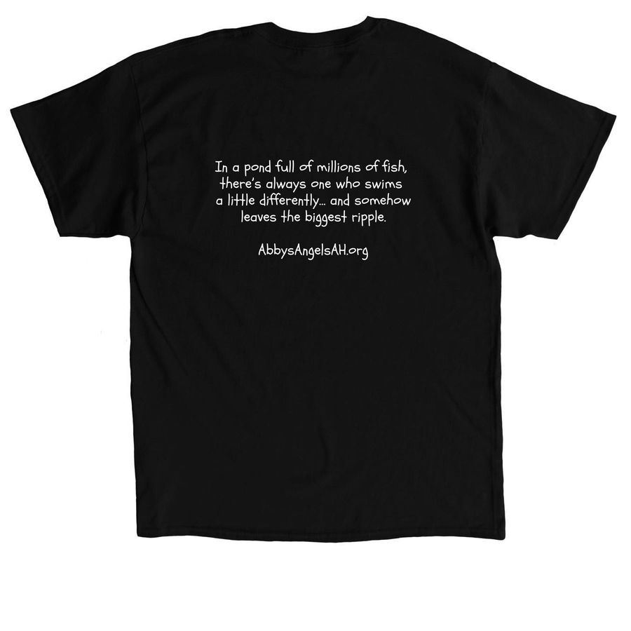 Guppy, a Black Classic Unisex Tee (back-view)