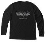 Guppy, a Solid Black Blend Premium Long Sleeve Tee (back-view)