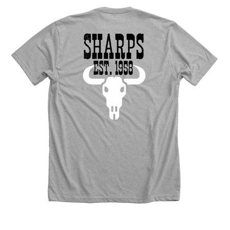 Cheeseburger T, a Athletic Heather Premium Unisex Tee (back-view)