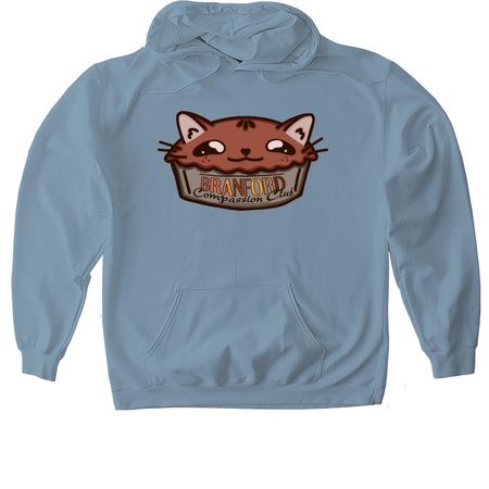 BCC Kitty Pie, a Stone Blue Gildan Softstyle Pullover Hoodie