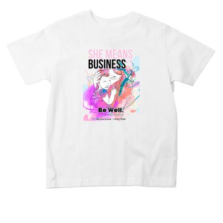 She Means Business 2026 Toddler Sizes, a White Toddler Tee