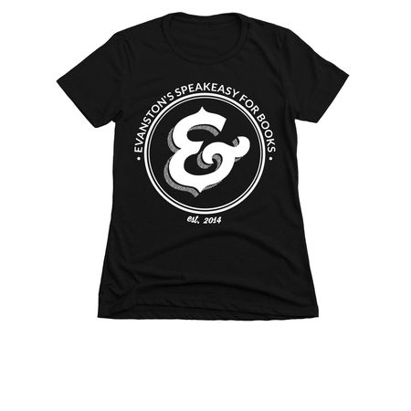 Bookends & Beginnings, a Black Women's Slim Fit Tee