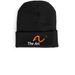 The Arc Beanie, a Black Cuffed Beanie