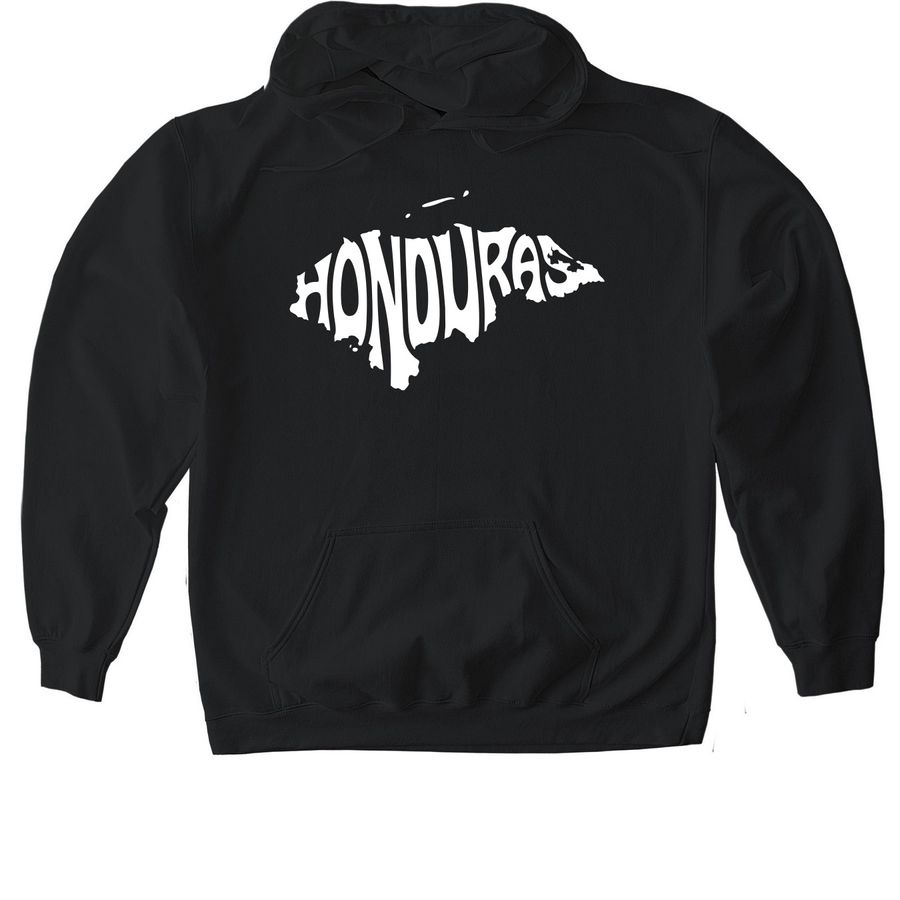 Honduras Hoodie, a Black Gildan Softstyle Pullover Hoodie