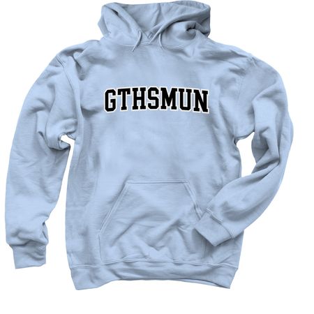 GTHS MUN&nbsp;Design #3- Colors Edition!!, a Light Blue Pullover Hoodie