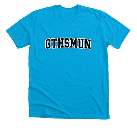 GTHS MUN&nbsp;Design #3- Colors Edition!!, a Neon Blue Premium Unisex Tee
