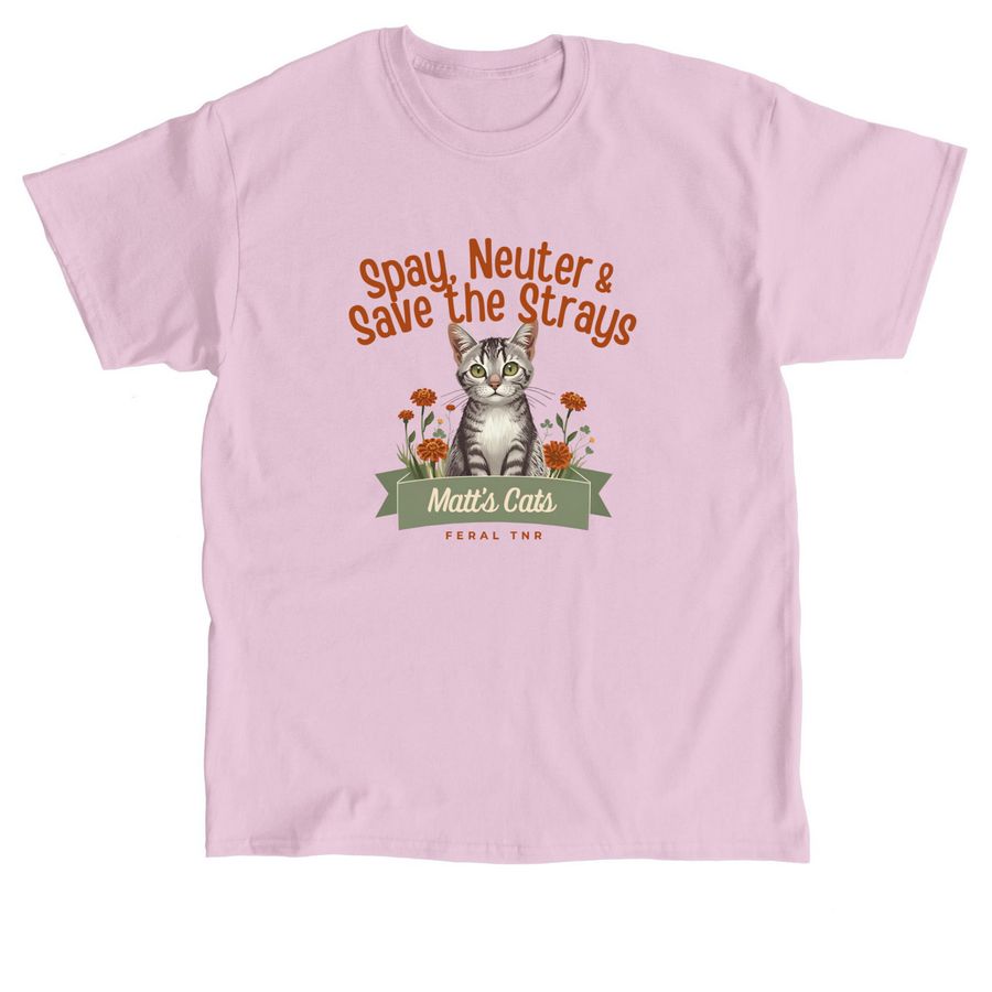 Save the Strays with Matt?s Cats, a Light Pink Classic Unisex Tee