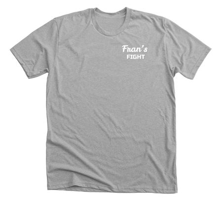Fran?s Battle with Colorectal Cancer, a Athletic Heather Premium Unisex Tee