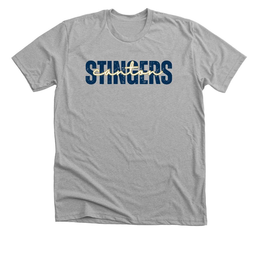 Canton Stingers, a Athletic Heather Premium Unisex Tee
