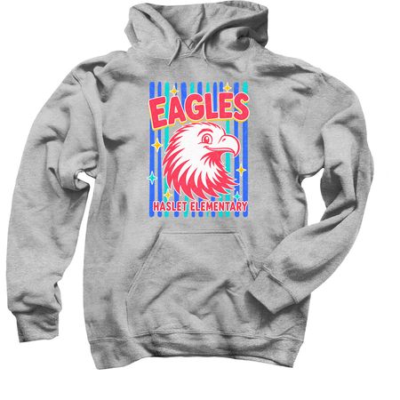 Haslet Stripes, a Sport Grey Pullover Hoodie