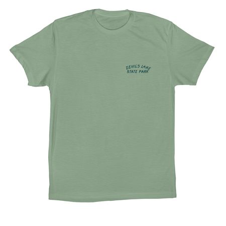 Devil's Lake Pocket/Back Shirt (Deep Green), a Sage Premium Cotton Tee