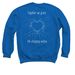 Together&nbsp;, a Royal Blue Crewneck Sweatshirt (back-view)